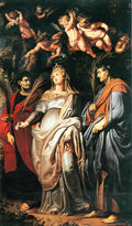 Peter Paul Rubens st domitilla with st nereus and st achilleus 1608 Art A4 Photo Print