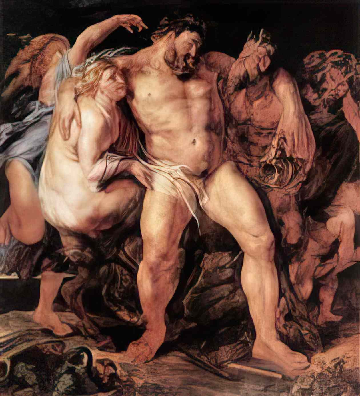 Peter Paul Rubens the drunken hercules Art A4 Photo Print