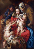 Peter Paul Rubens the holy family with st elizabeth and the infant 2 A4 Photo Print
