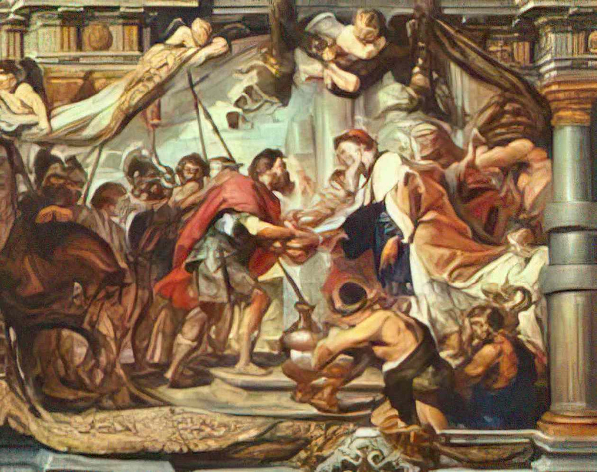 Peter Paul Rubens the meeting of abraham and melchizedek Art A4 Photo Print