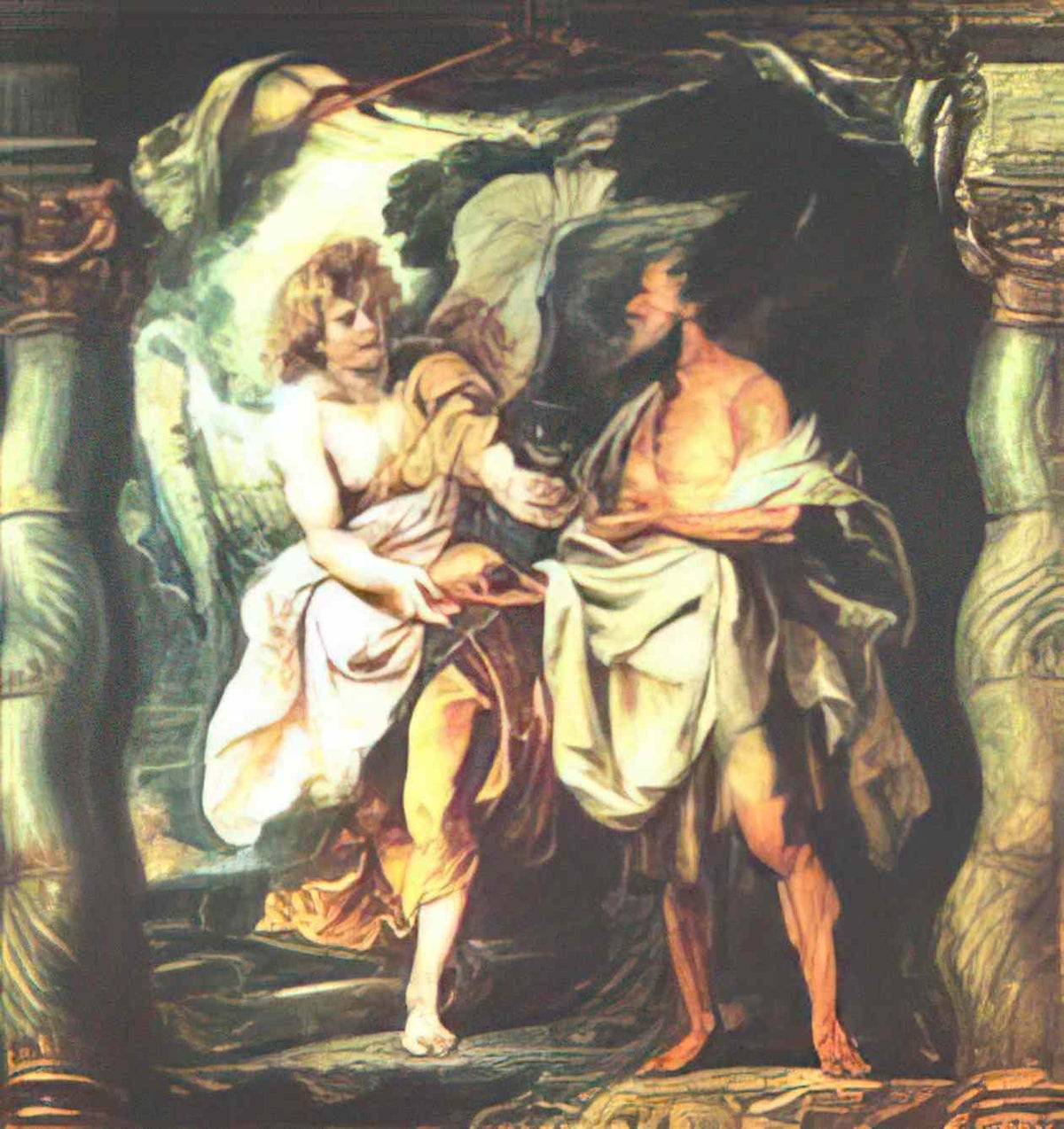 Peter Paul Rubens the prophet elijah receiving bread and water from a Art A4 Photo Print