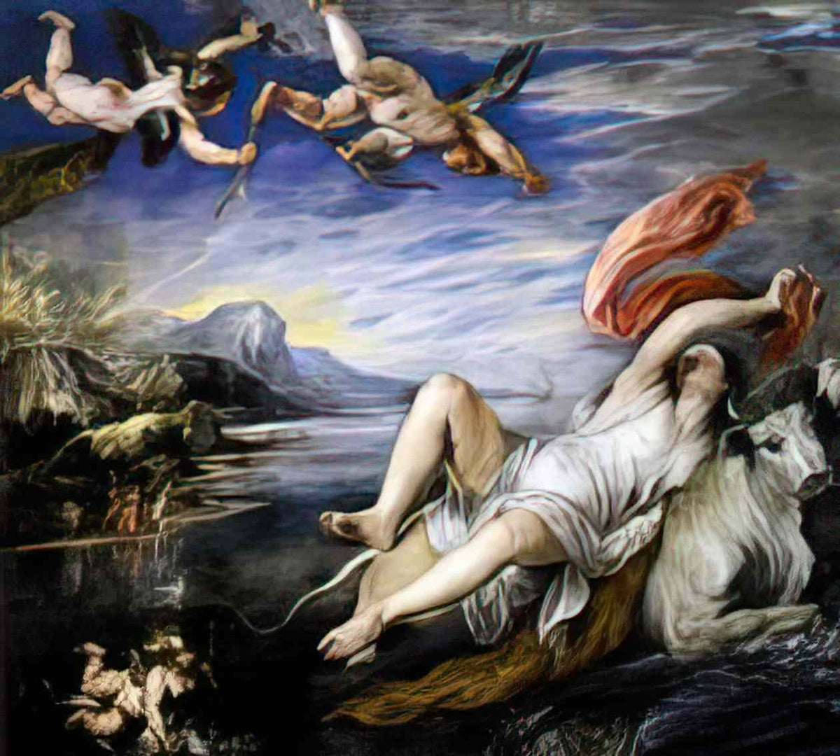 Peter Paul Rubens the rape of europa Art A4 Photo Print