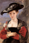 Peter Paul Rubens the straw hat Art A4 Photo Print