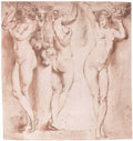 Peter Paul Rubens the three caryatids Art A4 Photo Print