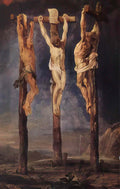 Peter Paul Rubens the three crosses Art A4 Photo Print