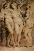 Peter Paul Rubens the three graces 1623 Art A4 Photo Print