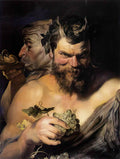 Peter Paul Rubens two satyrs 1619 Art A4 Photo Print