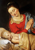 Peter Paul Rubens virgin and child Art A4 Photo Print
