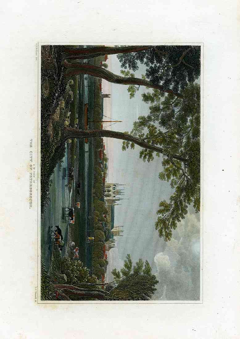 Peterborough England Cathedral Varrall Robson 1840 A4 Photo Print