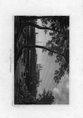 Peterborough England Cathedral Varrall Robson 1840 BW A4 Photo Print
