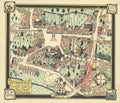 Petersfield Map 1922 Vintage Retro Advert Poster