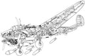 Petlyakov Pe2 cutaway A4 Photo Print