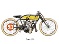 Peugeot 1913 motorbike A4 Photo Print