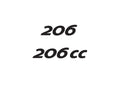 Peugeot 206 A4 Photo Print