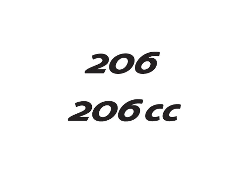 Peugeot 206 A4 Photo Print
