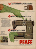 Pfaff Sewing Machine 1950s Vintage Retro Advert Poster