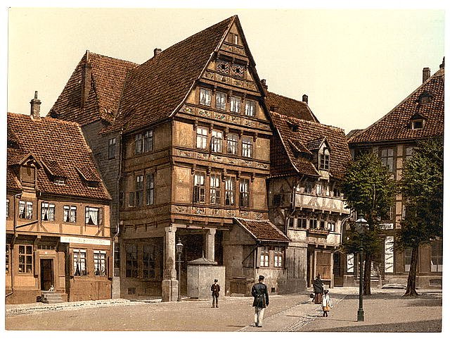 Pfleiderhaus Hildesheim Hanover Vintage A4 Photo Print