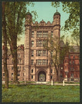 Phelps Hall and gateway Yale College Vintage A4 Photo Print