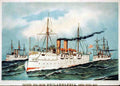Philadelphia Ship Vintage A4 Photo Print