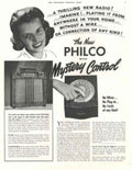 Philco Mysterycontrol Radio 1930s Vintage Retro Advert Poster