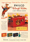 Philco Rough Rider 1950s Vintage Retro Advert Poster