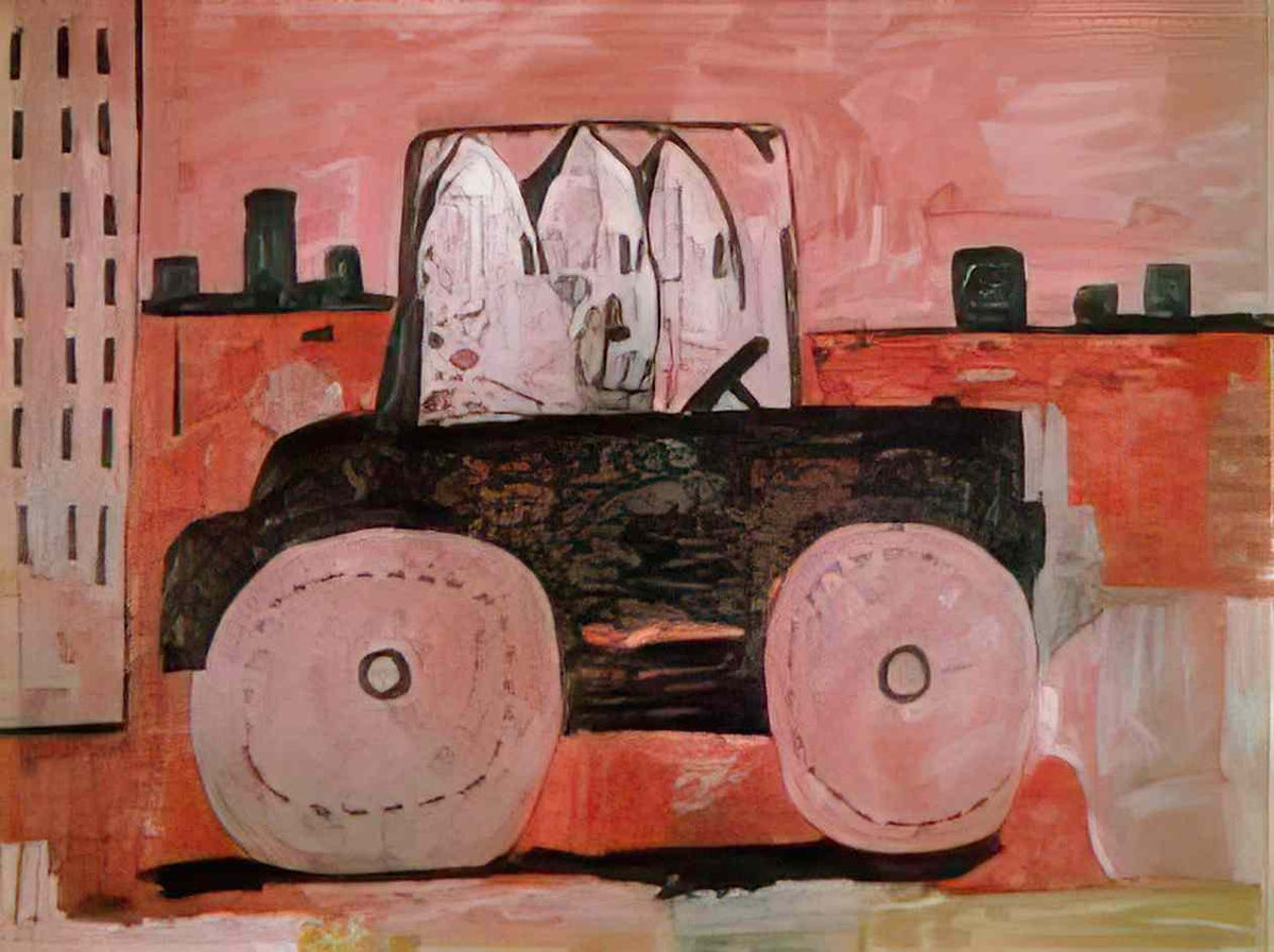Philip Guston city limits Art A4 Photo Print