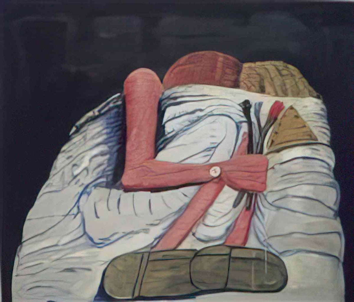 Philip Guston couple in bed Art A4 Photo Print