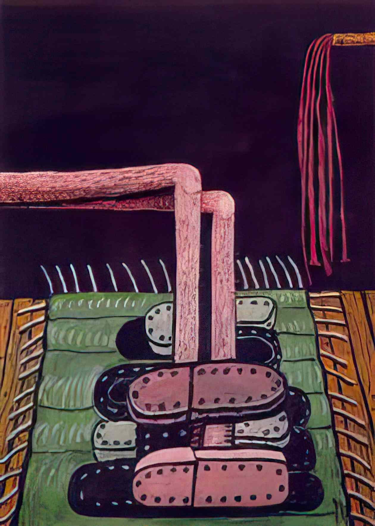 Philip Guston green rug Art A4 Photo Print