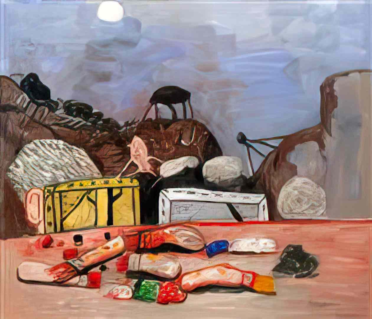 Philip Guston moon Art A4 Photo Print