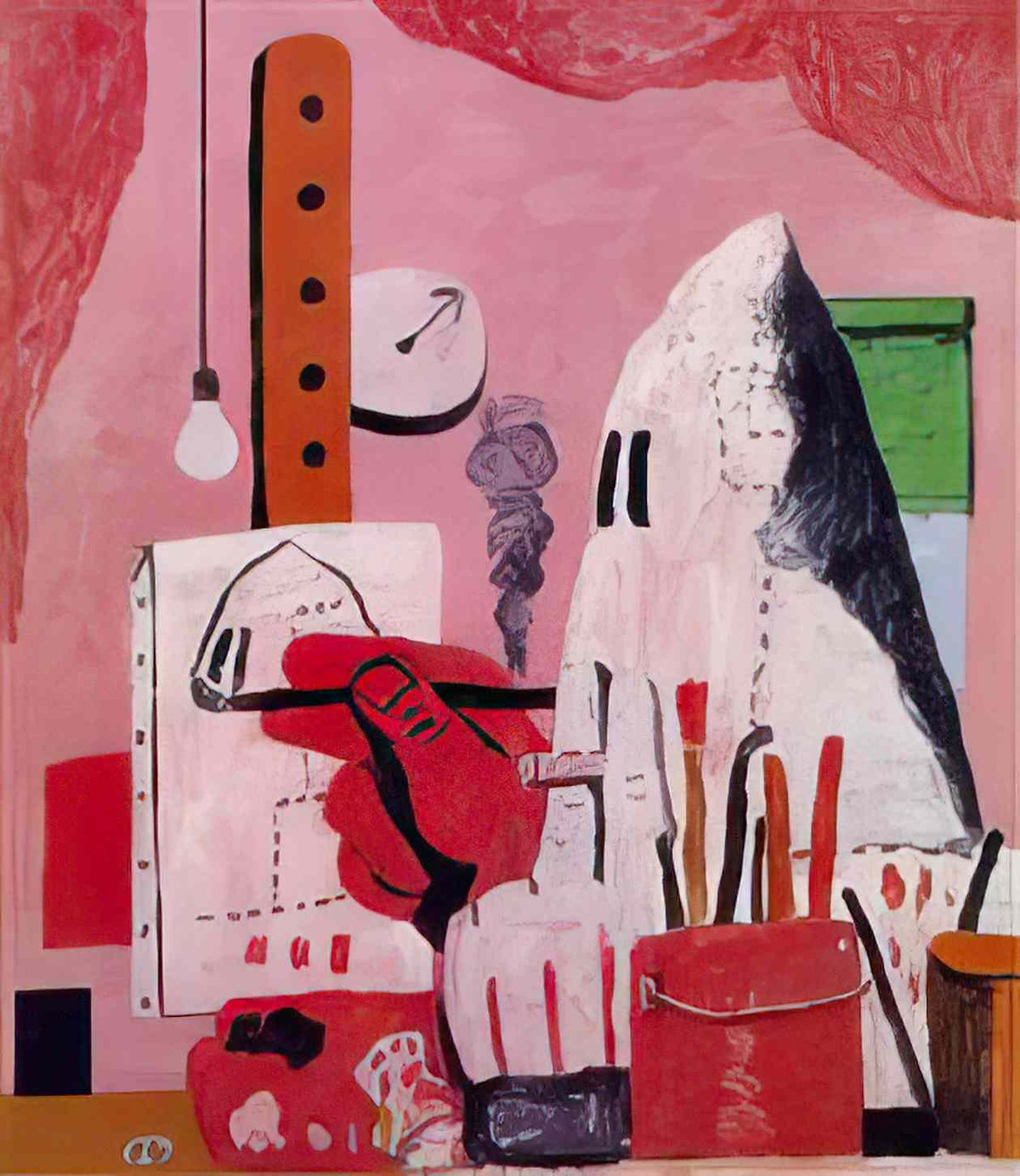 Philip Guston studio Art A4 Photo Print