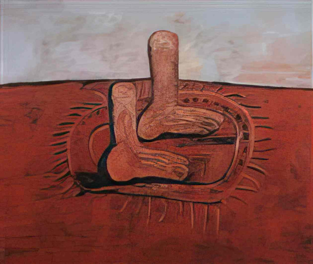 Philip Guston two fat feet Art A4 Photo Print