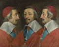 Philippe de Champaigne and studio Triple Portrait of Cardinal de Richelieu A4 Photo Print