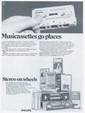 Philips Musicassettes Stereo 1960s Vintage Retro Advert