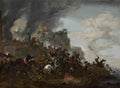 Philips Wouwermans Cavalry making a Sortie from a Fort on a Hill A4 Photo Print