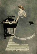 Phillips Clarence Coles 1908 Then she left the room again A4 Photo Print