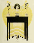 Phillips Clarence Coles Girls 1911 On the threshold A4 Photo Print
