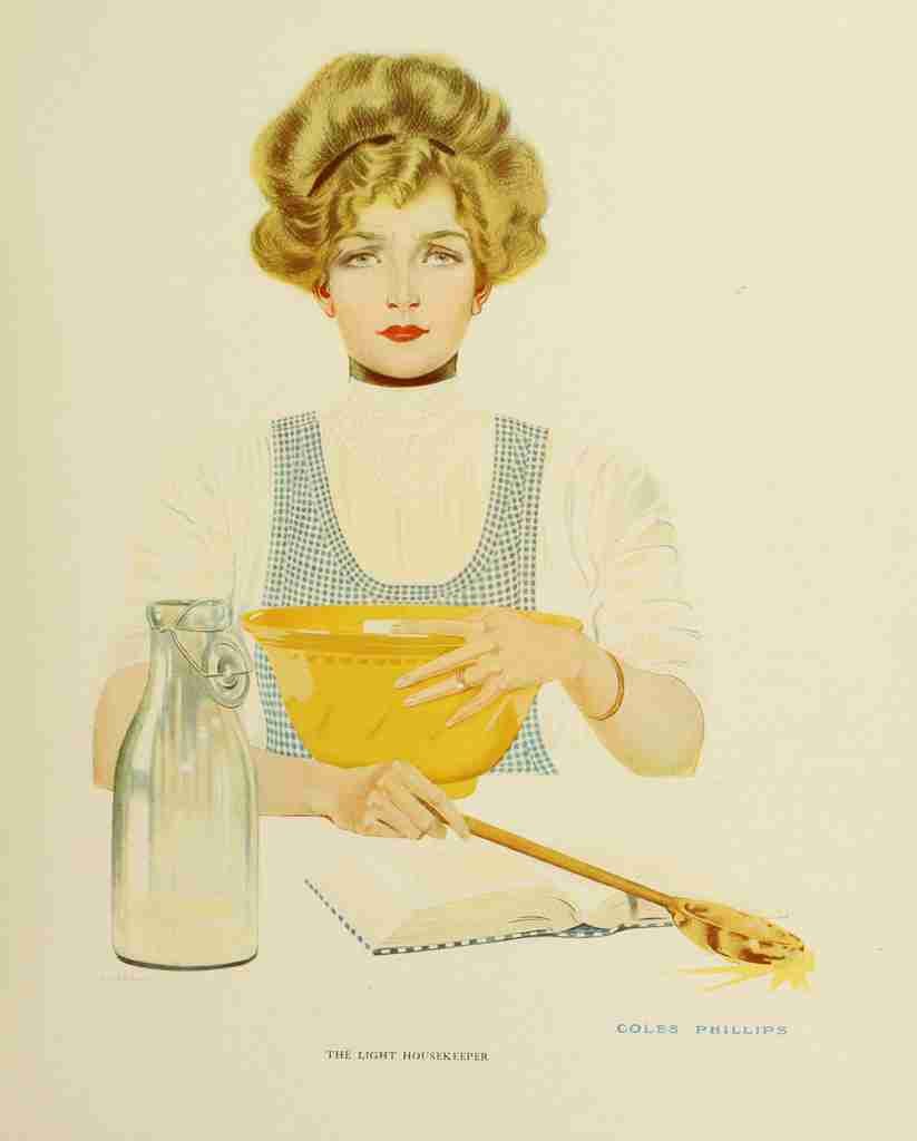 Phillips Clarence Coles Girls 1911 The light housekeeper A4 Photo Print