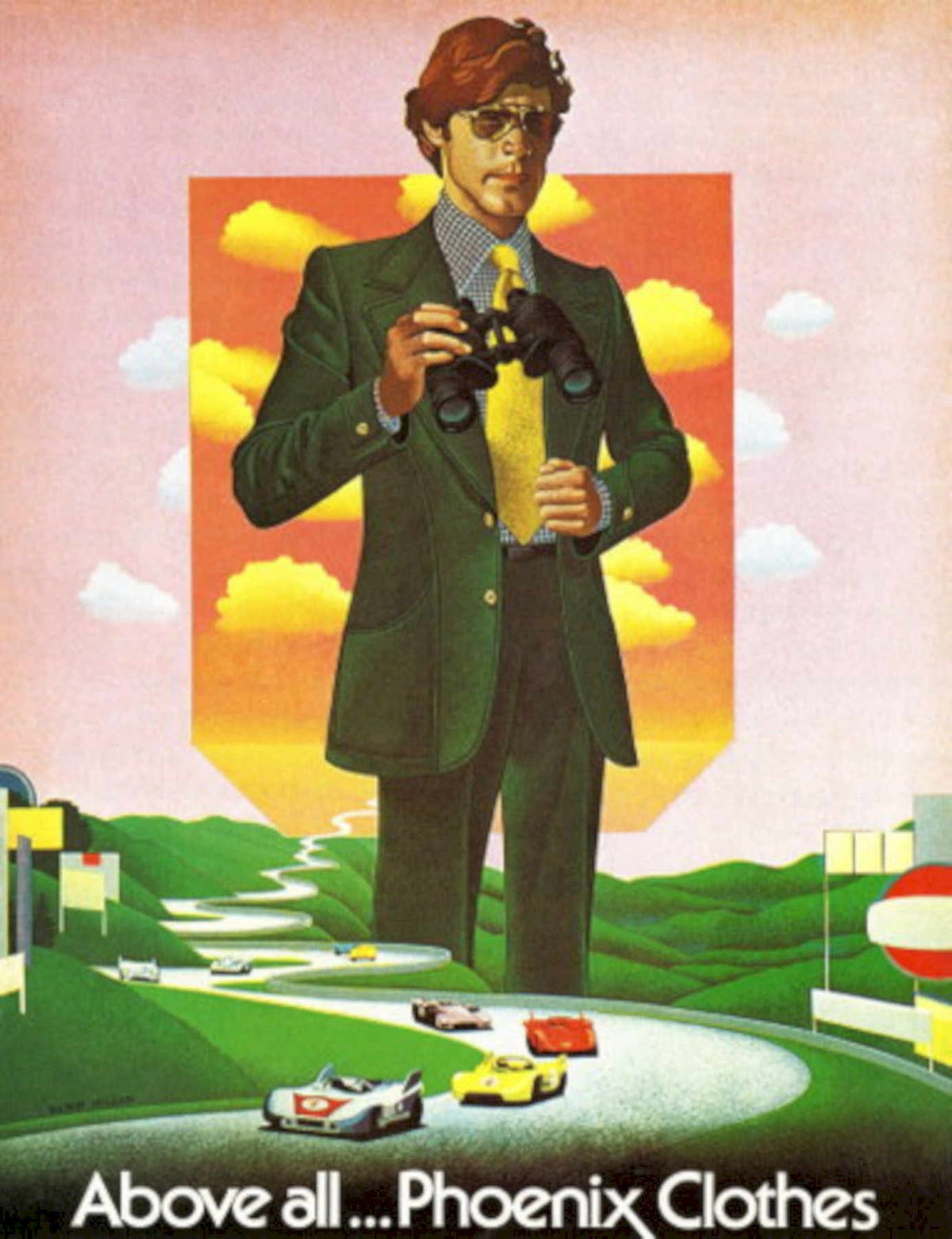 Phoenix Racetrack Clothes 1970s Vintage Retro Advert