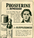 Phosferine Bottle Woman 1950s Vintage Retro Advert Poster
