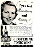 Phosferine Tonic Wine 1950s Vintage Retro Advert Poster