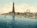 Photochrom Blackpool2 Vintage A4 Photo Print