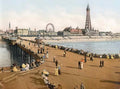 Photochrom Blackpool3 Vintage A4 Photo Print