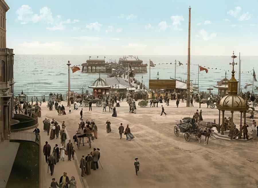 Photochrom Blackpool4 Vintage A4 Photo Print