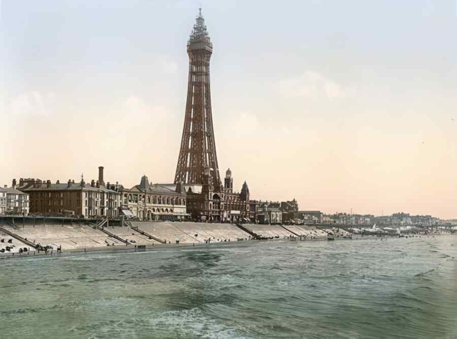 Photochrom Blackpool5 Vintage A4 Photo Print