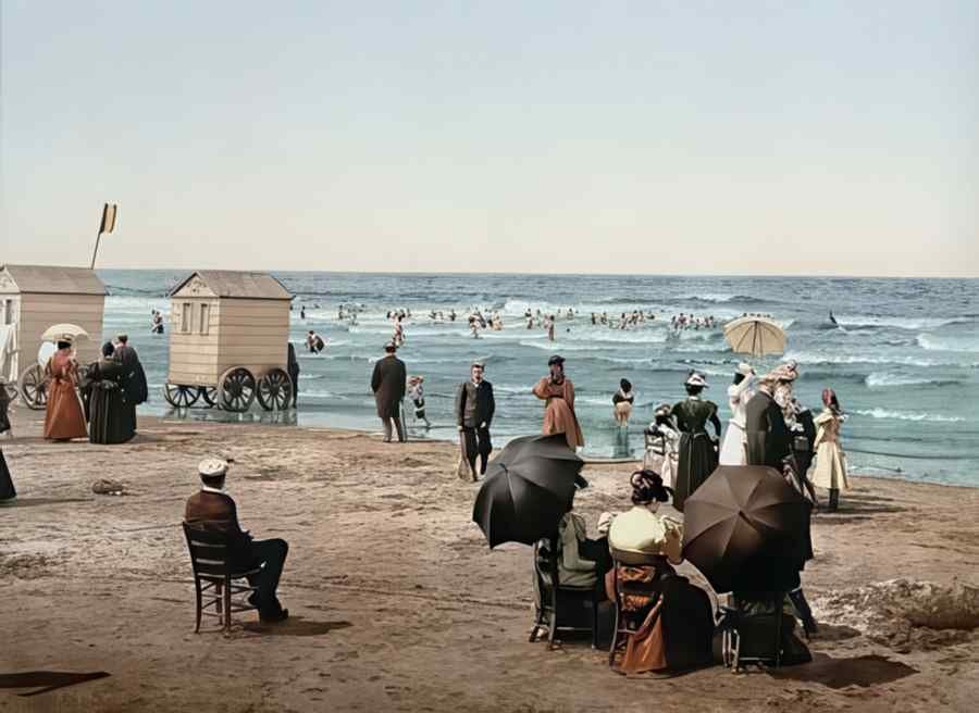 Photochrom Blankenberghe2 Vintage A4 Photo Print