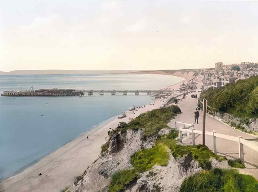 Photochrom Bournemouth2 Vintage A4 Photo Print
