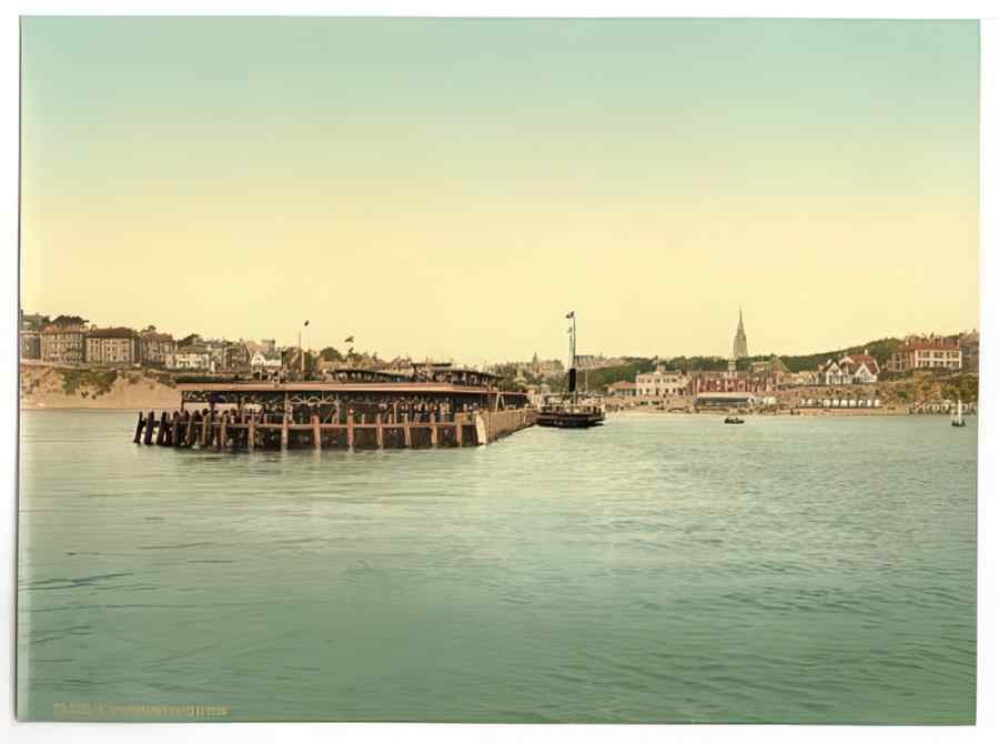 Photochrom Bournemouth4 Vintage A4 Photo Print