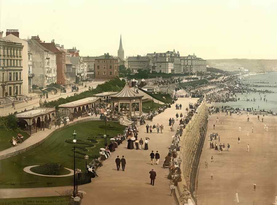 Photochrom Bridlington1 Vintage A4 Photo Print