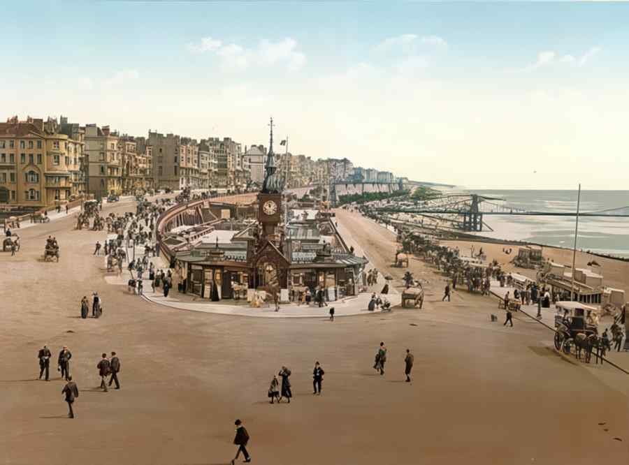 Photochrom Brighton3 Vintage A4 Photo Print