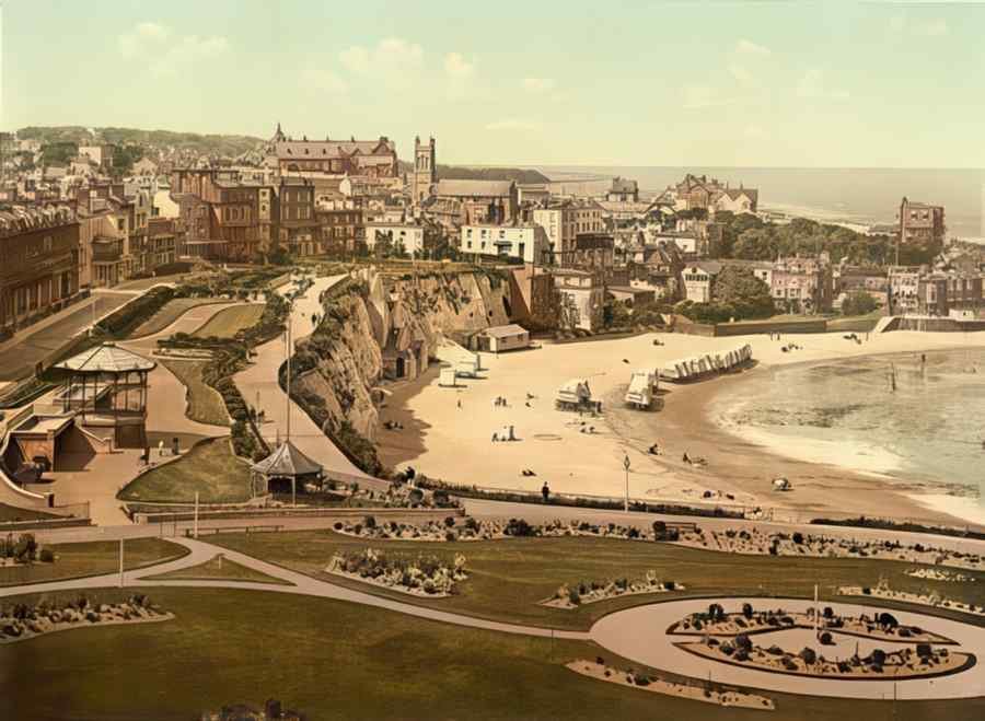 Photochrom Broadstairs Vintage A4 Photo Print